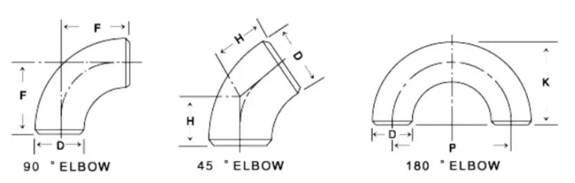 Carbon Steel Pipe Fitting Elbow Stainless Steel Pipe Fitting Elbows